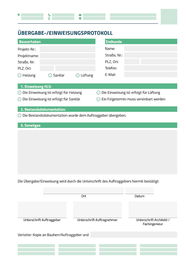 Einweisungsprotokoll