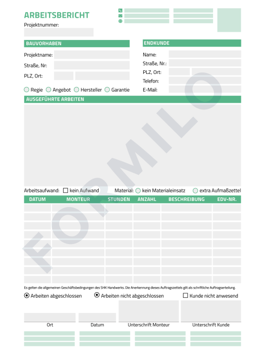ARBEITSBERICHTBEISPIELVORLAGE 5